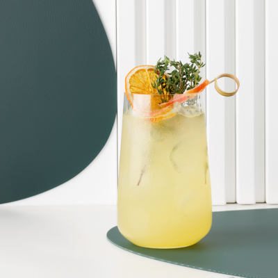 Lemonade with oranges and thyme