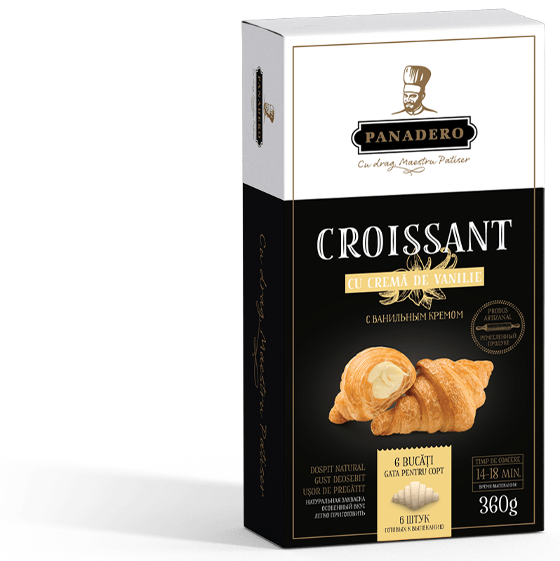 Croissant cu cremă de vanilie
